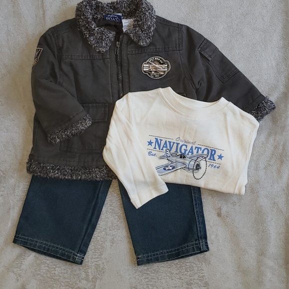 Nannette - Boyz Wear 3-pc Coat, Shirt and Jean Set - Picture 9 of 9